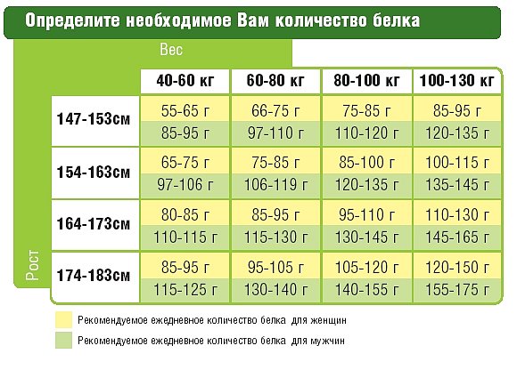 Сколько мне необходимо белка?