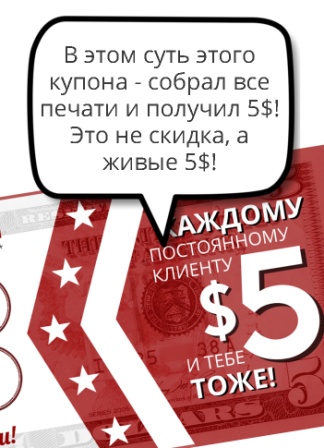 5 долларов в подарок nspgroup.md